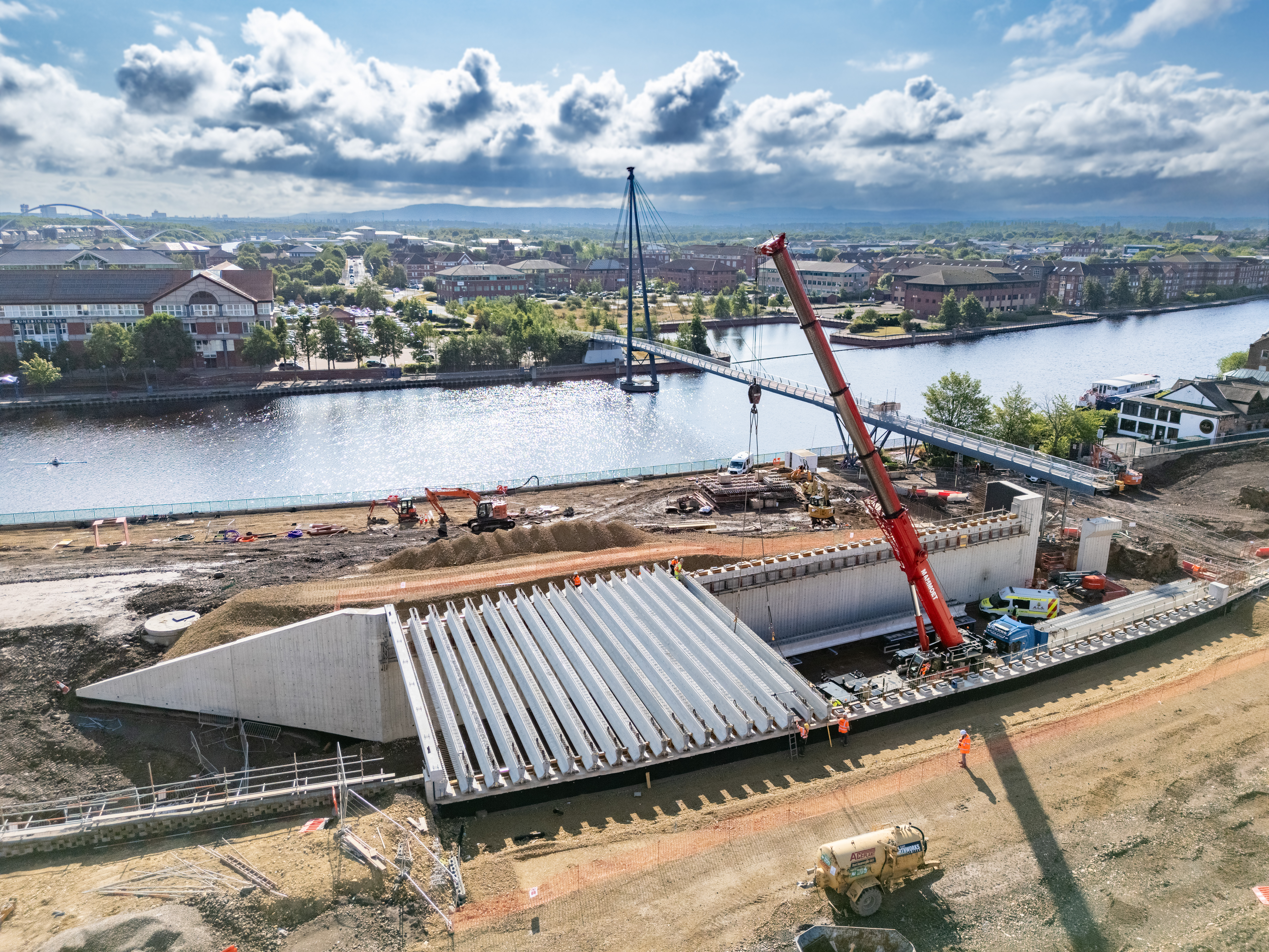 Land bridge takes shape at £23m Stockton Waterfront project